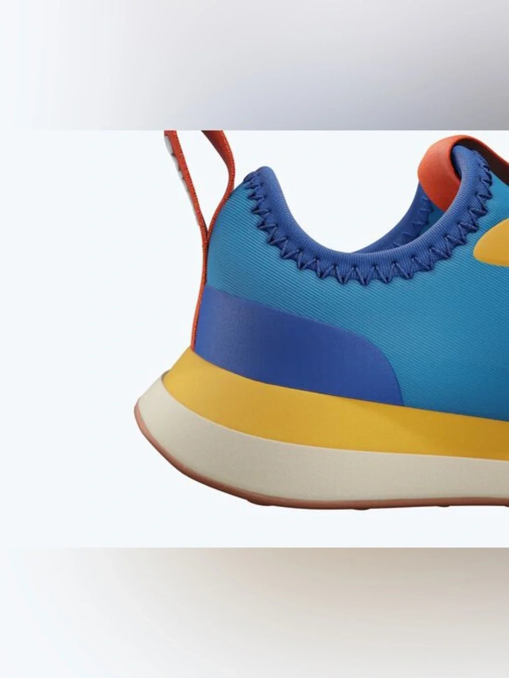 BOYS CUSHIONED BLUE/ORANGE SNEAKERS - NATIVES